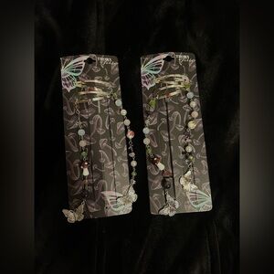 Long Beaded Hair Clips